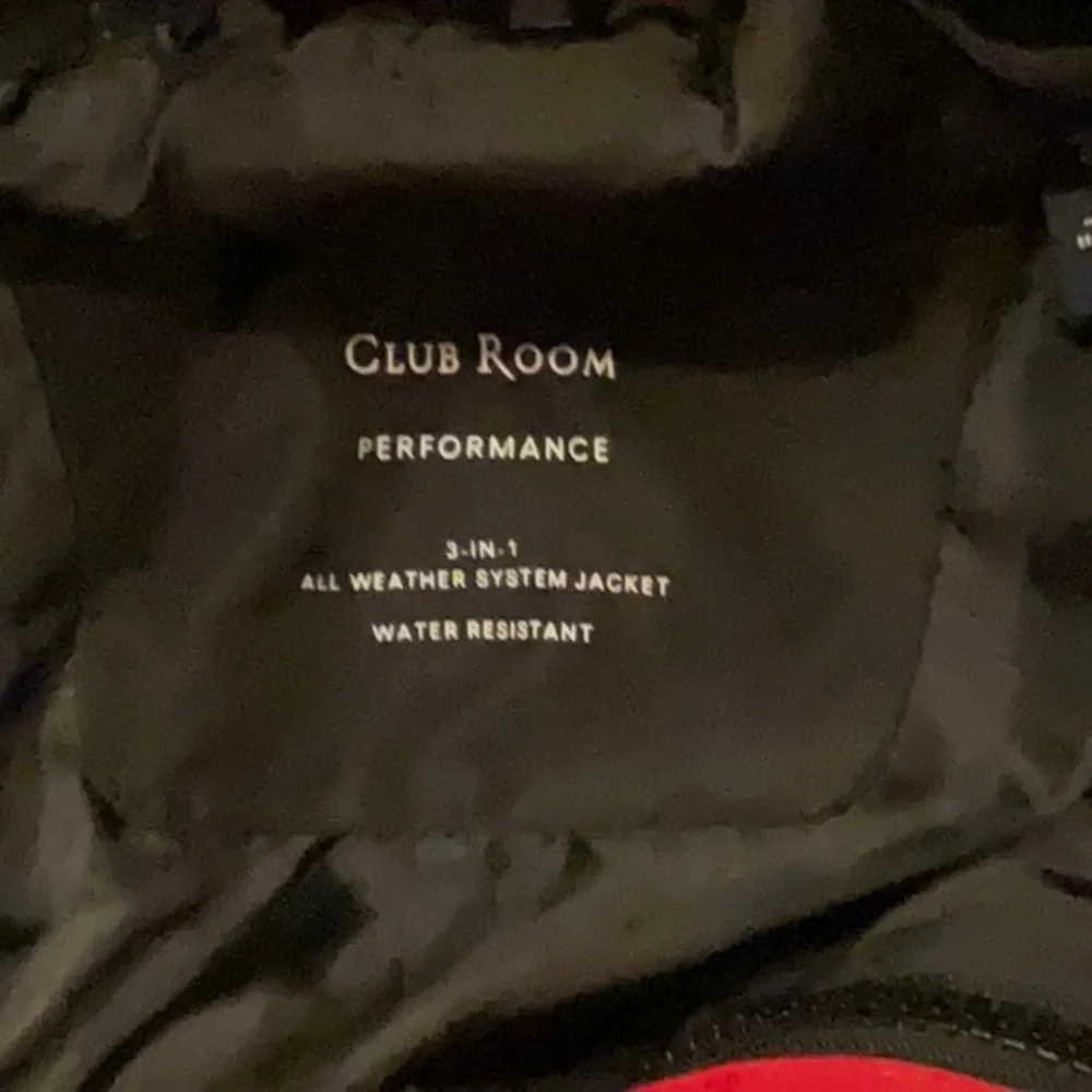 Club Room Red and Black Ski Jacket